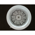 Round swirl diffuser, adjustable air diffuser